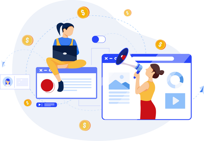 Digital Marketing Activities Illustration 09